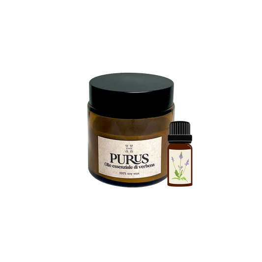 Candela Purus con olio essenziale di verbena 