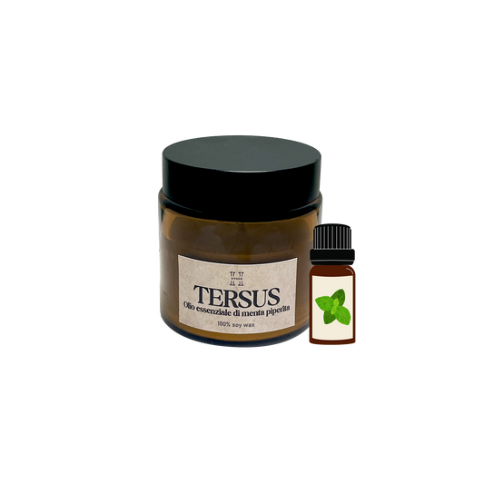 Candela Tersus con olio essenziale di menta piperita 